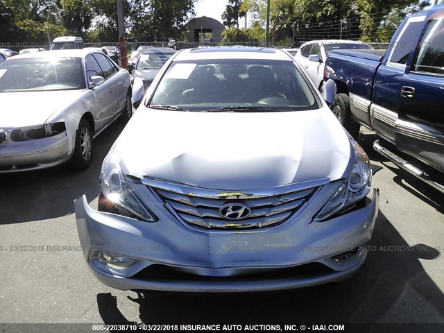 5NPEC4AC4BH001848 - 2011 HYUNDAI SONATA SE/LIMITED SILVER photo 6