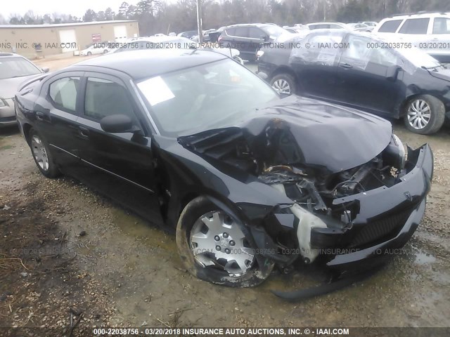 2B3KA43G26H315488 - 2006 DODGE CHARGER SE/SXT BLACK photo 1