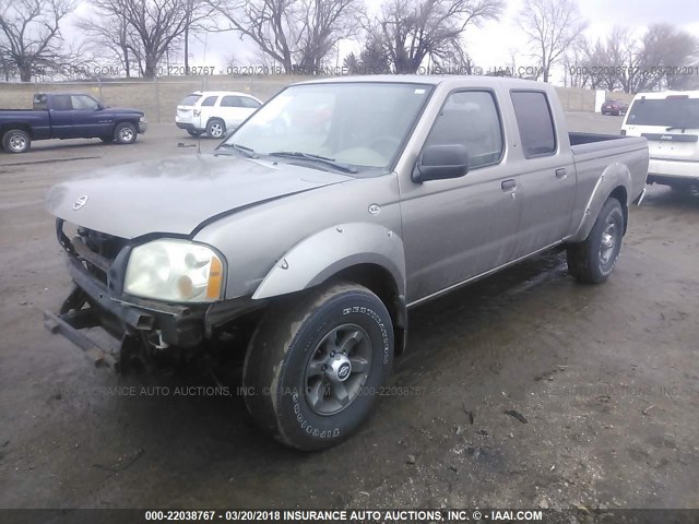 1N6ED29X24C406949 - 2004 NISSAN FRONTIER CREW CAB XE V6 Pewter photo 2