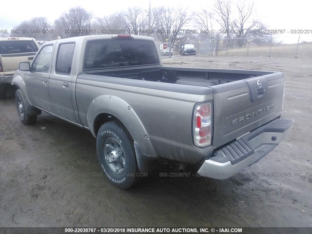 1N6ED29X24C406949 - 2004 NISSAN FRONTIER CREW CAB XE V6 Pewter photo 3