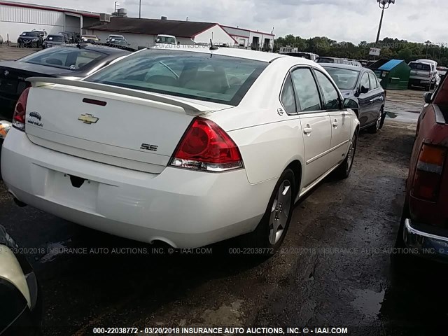 2G1WD58C589115150 - 2008 CHEVROLET IMPALA SUPER SPORT WHITE photo 4