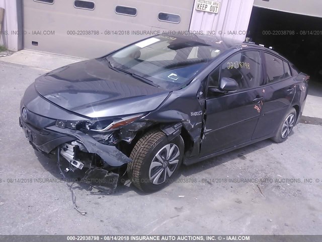 JTDKARFP9H3004234 - 2017 TOYOTA PRIUS PRIME  灰色 照片 2