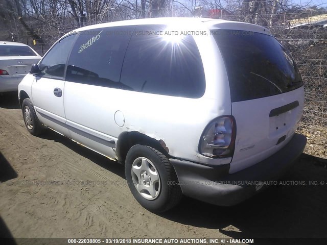 2B4FP2531XR455439 - 1999 DODGE CARAVAN WHITE photo 3