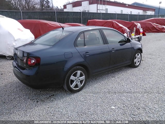 3VWJM71K28M020760 - 2008 VOLKSWAGEN JETTA S 蓝色 照片 4