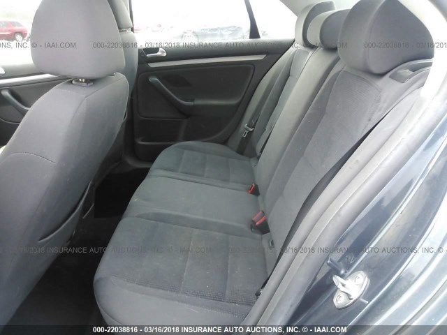 3VWJM71K28M020760 - 2008 VOLKSWAGEN JETTA S 蓝色 照片 8