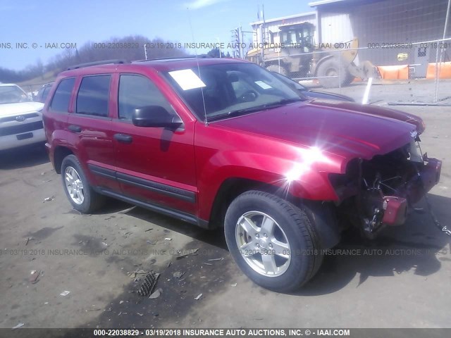 1J4GR48K75C566741 - 2005 JEEP GRAND CHEROKEE LAREDO/COLUMBIA/FREEDOM MAROON photo 1