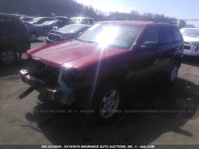 1J4GR48K75C566741 - 2005 JEEP GRAND CHEROKEE LAREDO/COLUMBIA/FREEDOM MAROON photo 2