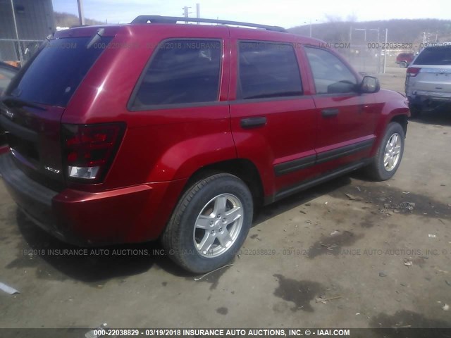 1J4GR48K75C566741 - 2005 JEEP GRAND CHEROKEE LAREDO/COLUMBIA/FREEDOM 栗色 照片 4