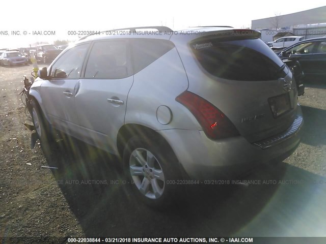 JN8AZ08T47W523316 - 2007 NISSAN MURANO SL/SE/S GRAY photo 3