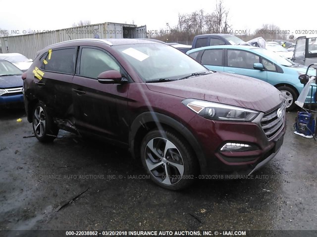 KM8J33A2XGU194337 - 2016 HYUNDAI TUCSON LIMITED/SPORT AND ECO/SE RED photo 1