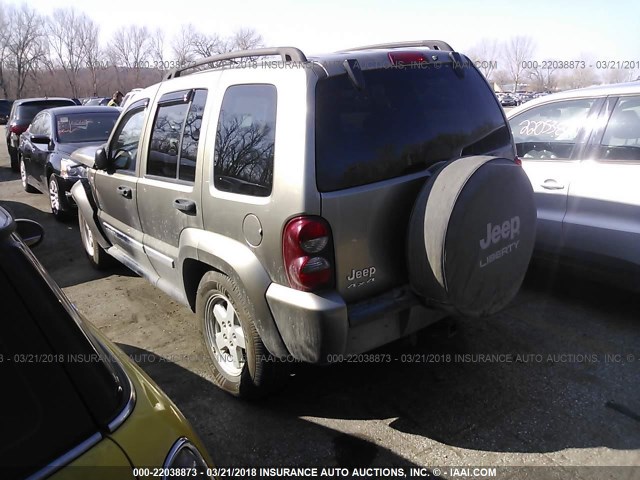 1J4GL48KX6W267777 - 2006 JEEP LIBERTY SPORT BROWN photo 3