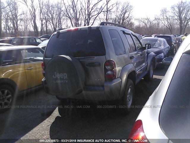 1J4GL48KX6W267777 - 2006 JEEP LIBERTY SPORT BROWN photo 4