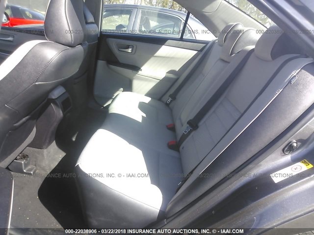 4T1BF1FK4GU576713 - 2016 TOYOTA CAMRY LE/XLE/SE/XSE Gris photo 8