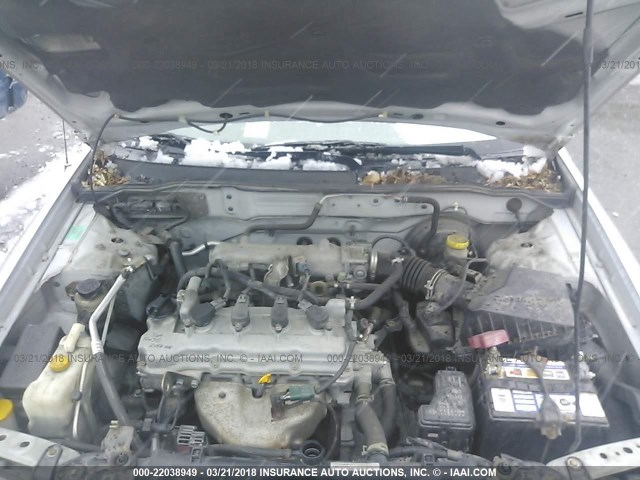 3N1CB51D93L819587 - 2003 NISSAN SENTRA XE/GXE SILVER photo 10