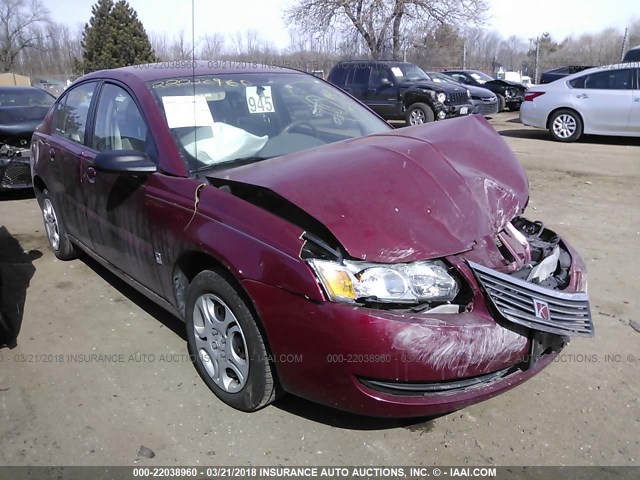 1G8AJ52F15Z170218 - 2005 SATURN ION LEVEL 2 RED photo 1