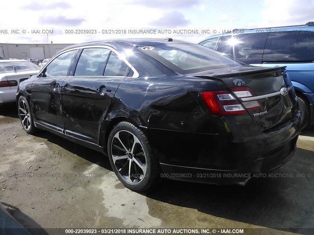 1FAHP2F80FG128803 - 2015 FORD TAURUS LIMITED BLACK photo 3