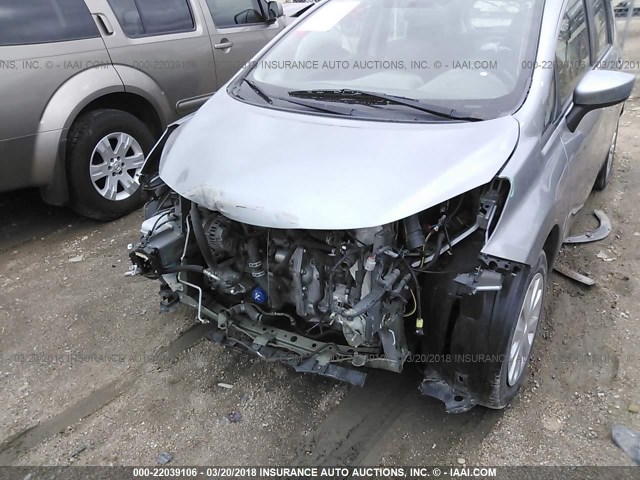 3N1CE2CPXFL374696 - 2015 NISSAN VERSA NOTE S/S PLUS/SV/SL/SR SILVER photo 6