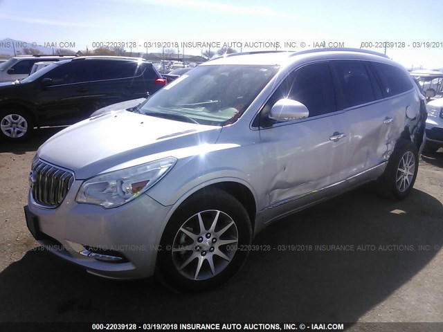 5GAKRAKD5GJ159039 - 2016 BUICK ENCLAVE ვერცხლისფერი ფოტო 2