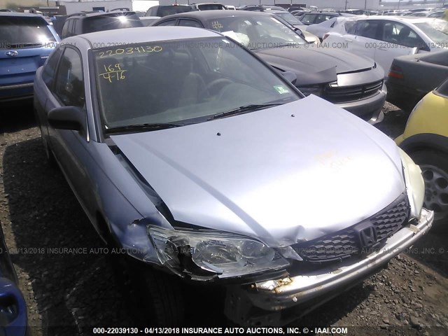 1HGEM22355L019289 - 2005 HONDA CIVIC DX VP SILVER photo 1