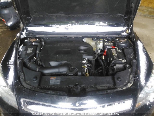 1G1ZB5EB9AF248327 - 2010 CHEVROLET MALIBU LS შავი ფოტო 10