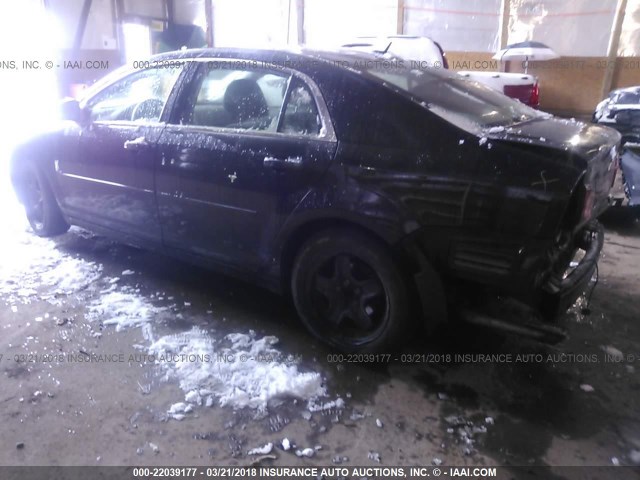 1G1ZB5EB9AF248327 - 2010 CHEVROLET MALIBU LS შავი ფოტო 3