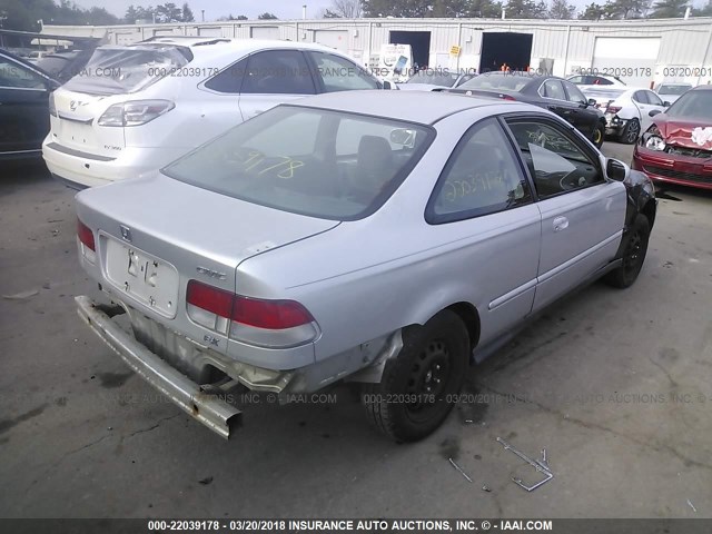 1HGEJ8247XL094597 - 1999 HONDA CIVIC EX SILVER photo 4