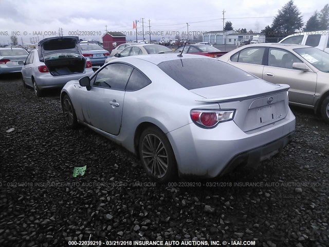 JF1ZNAA16E9702600 - 2014 TOYOTA SCION FR-S ვერცხლისფერი ფოტო 3