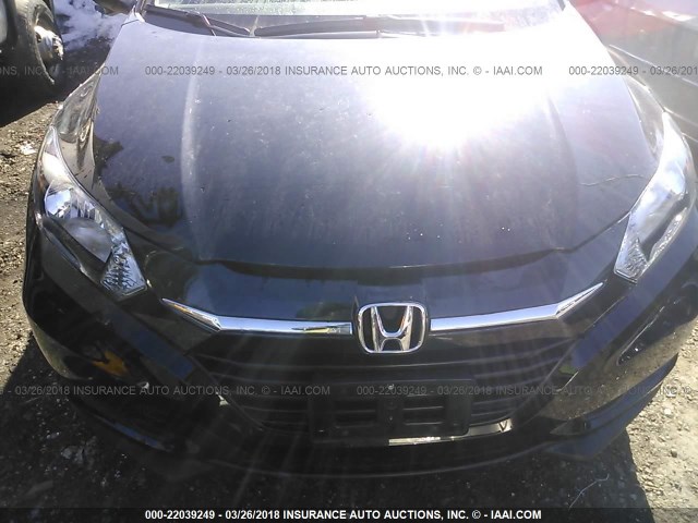 3CZRU6H77HM717837 - 2017 HONDA HR-V EXL BLACK photo 6