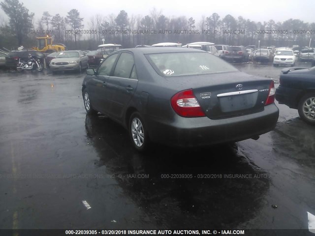 4T1BF30K64U066962 - 2004 TOYOTA CAMRY LE/XLE/SE GREEN photo 3