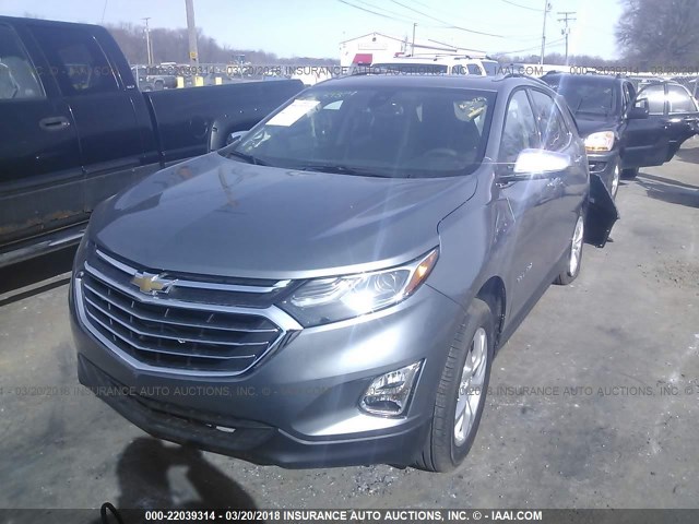 3GNAXXEU4JL177490 - 2018 CHEVROLET EQUINOX PREMIER SILVER photo 2