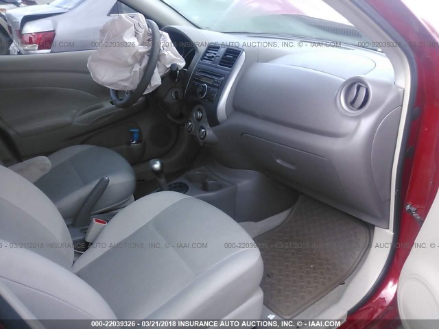 3N1CN7AP0DL887372 - 2013 NISSAN VERSA S/S PLUS/SV/SL BURGUNDY photo 5