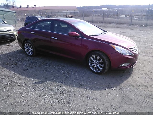 5NPEC4AC2CH435896 - 2012 HYUNDAI SONATA SE/LIMITED RED photo 1