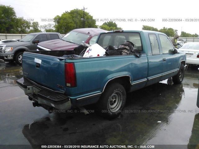 1GTEC19W1WE518429 - 1998 GMC SIERRA C1500 GREEN photo 4