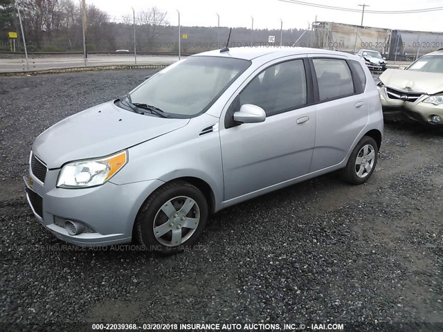 KL1TD6DE0AB110702 - 2010 CHEVROLET AVEO LS/LT 银色 照片 2