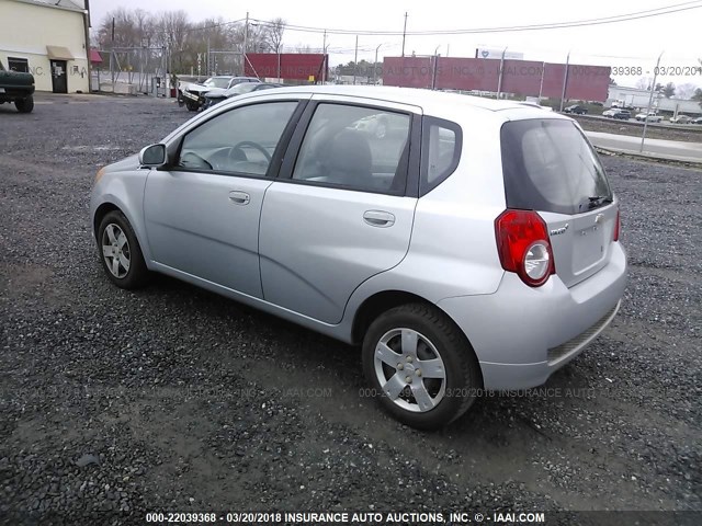 KL1TD6DE0AB110702 - 2010 CHEVROLET AVEO LS/LT 银色 照片 3