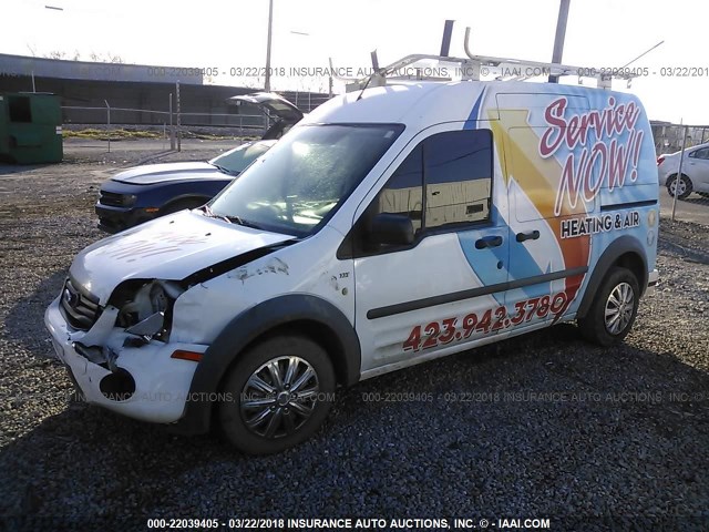 NM0LS7BN8BT043685 - 2011 FORD TRANSIT CONNECT XLT WHITE photo 2