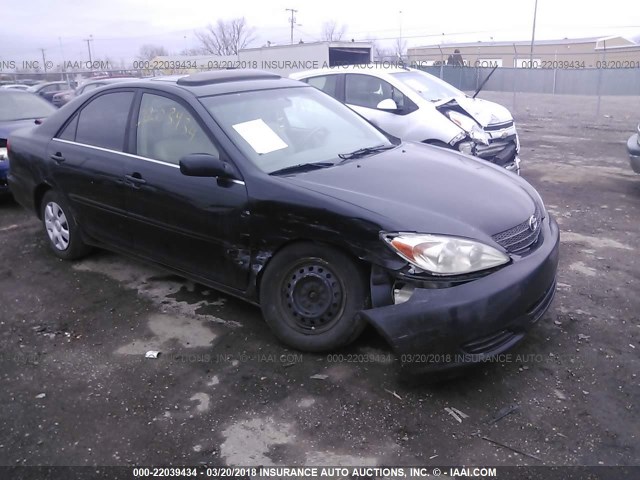 4T1BE32K63U212954 - 2003 TOYOTA CAMRY LE/XLE/SE BLACK photo 1