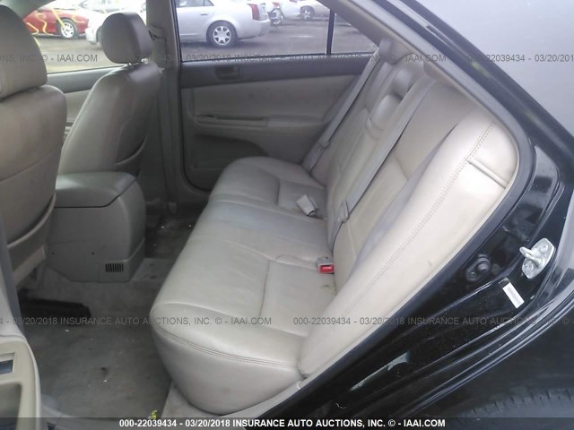 4T1BE32K63U212954 - 2003 TOYOTA CAMRY LE/XLE/SE BLACK photo 8