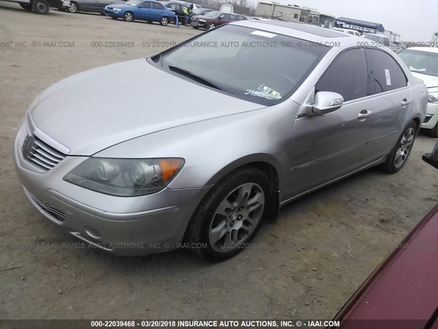 JH4KB16595C013636 - 2005 ACURA RL ვერცხლისფერი ფოტო 2