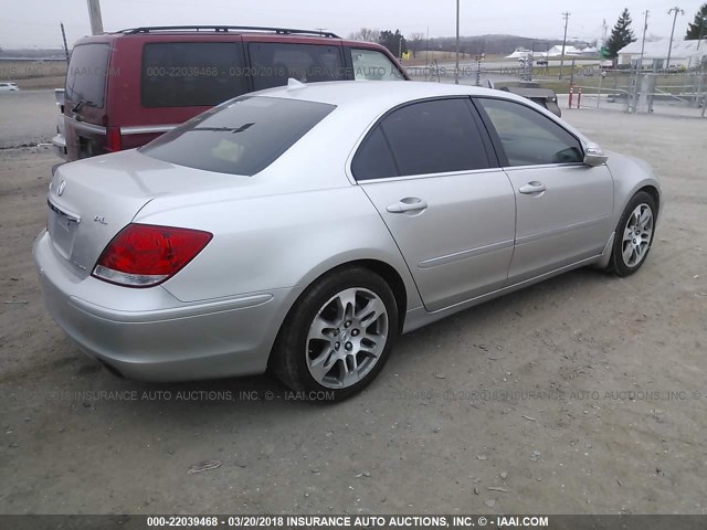 JH4KB16595C013636 - 2005 ACURA RL ვერცხლისფერი ფოტო 4