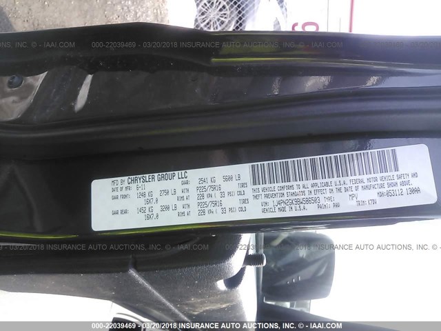 1J4PN2GK9BW586503 - 2011 JEEP LIBERTY SPORT 黑色 照片 9