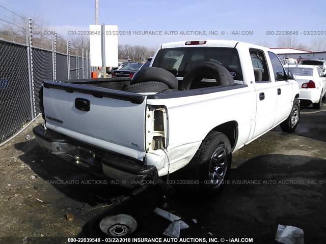 2GCEC13V461304083 - 2006 CHEVROLET SILVERADO C1500 WHITE photo 4