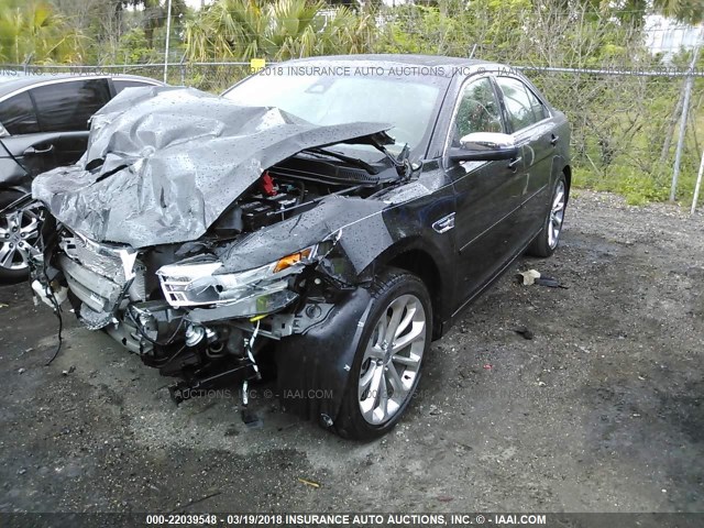 1FAHP2F87DG160936 - 2013 FORD TAURUS LIMITED BLACK photo 2