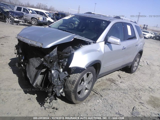 1GKKVRED6CJ157044 - 2012 GMC ACADIA SLT-1 Srebrny zdjęcie 2