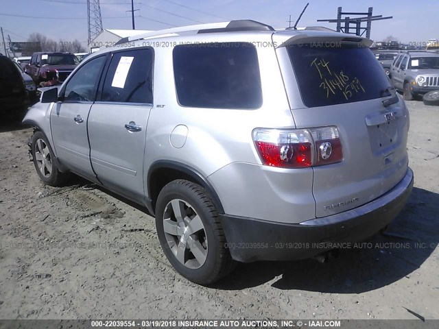 1GKKVRED6CJ157044 - 2012 GMC ACADIA SLT-1 Srebrny zdjęcie 3