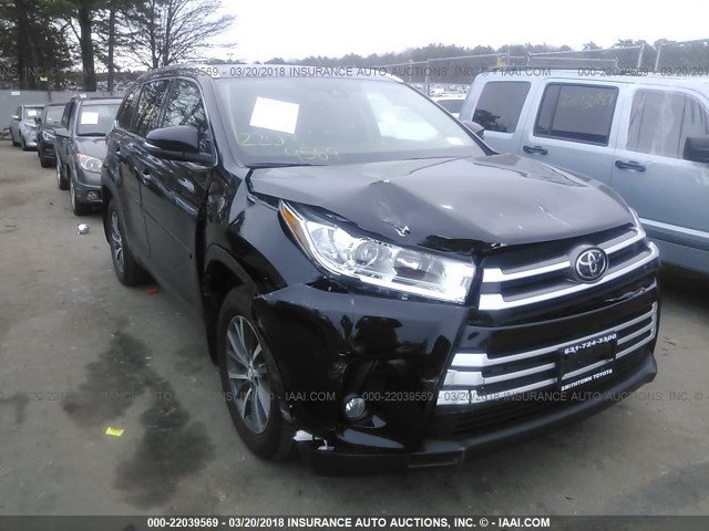 5TDJZRFH6HS464463 - 2017 TOYOTA HIGHLANDER SE/XLE BLACK photo 1