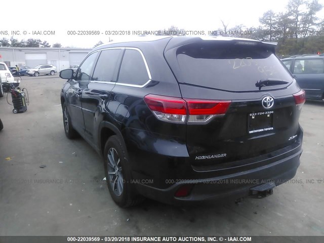 5TDJZRFH6HS464463 - 2017 TOYOTA HIGHLANDER SE/XLE BLACK photo 3