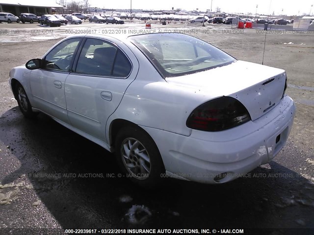 1G2NE52F54M622232 - 2004 PONTIAC GRAND AM SE WHITE photo 3