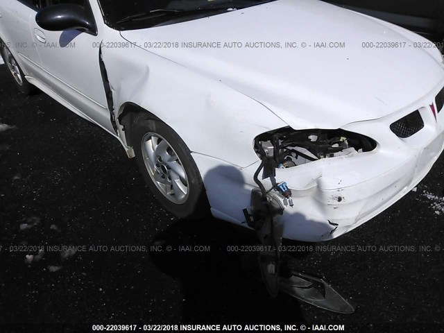 1G2NE52F54M622232 - 2004 PONTIAC GRAND AM SE WHITE photo 6