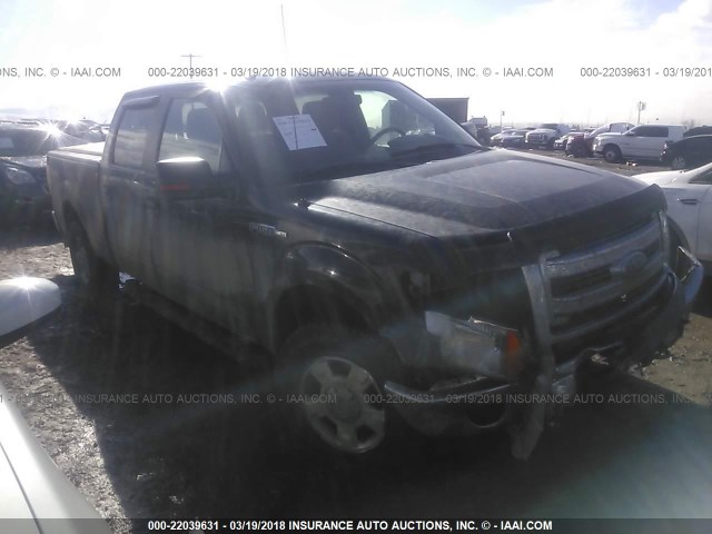 1FTFW1EF5DFC95658 - 2013 FORD F150 SUPERCREW GREEN photo 1